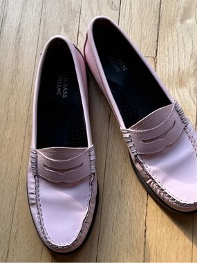 G.H. Bass & Co. Light Pink Leather Penny Loafers